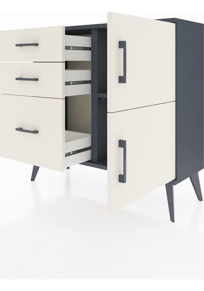 Arges Şifonyer Tek Raflı 3 Çekmeceli 2 Kapaklı 88x30x80 Antrasit-aytaşı Aytaşı Arges Şifonyer Tek Raflı 3 Çekmeceli 2 Kapaklı 88x30x80 Antrasit-aytaşı Aytaşı