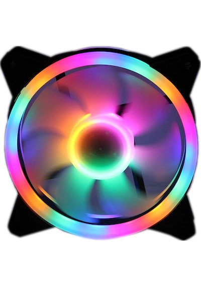 Coolmoon Rgb 12 Cm Kasa Fanı Rainbow Fan 3 Pin Pwm 2 Pin Molex