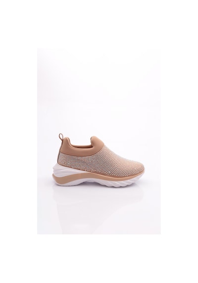 Dgn 730 Kadin Kalin Taban Bağcikli Sneaker Ayakkabi 730-2239-R0152 Bej