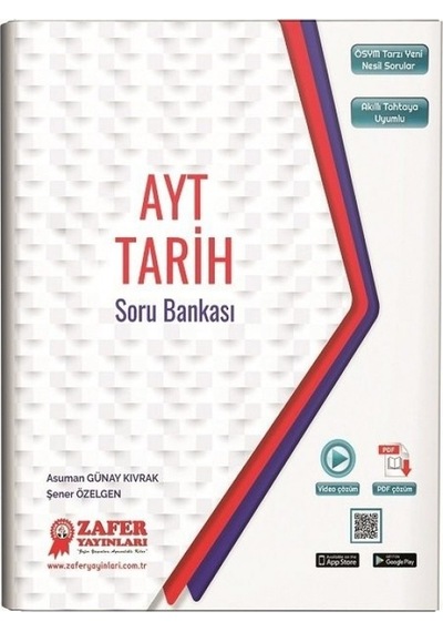 AYT Tarih Soru Bankası- Zafer Yayınları