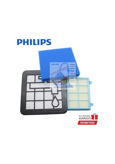 Philips Uyumlu Fc9332-09 Powerpro City Hepa Filtre Seti