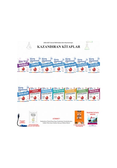 Nartest 8. Sınıf Baş Ucu Tüm Dersler 14 Kitap Seti