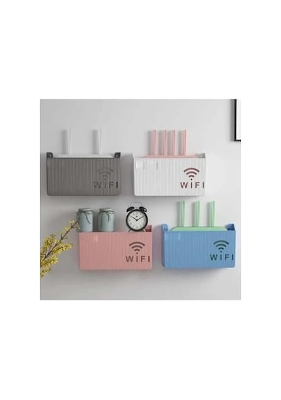 Gri Wifi Kutusu Duvar Asılabilir Sigorta Ve Modem Saklama Kutusu 25x15x6 Cm 50 x 22