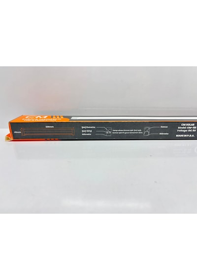Cm Şarjlı Taşınabilir Led Aydınlatma 3 Işık Seviyesi Çakar Mod Kancalı Ve Mıknatıslı 320x42mm Beyaz