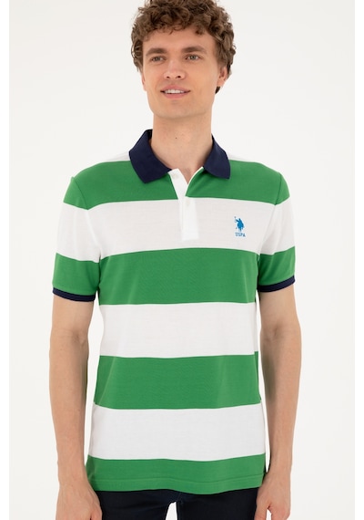 U.S. Polo Assn. Erkek Regular Fit Polo Yaka Yeşil Tişört 50288503-VR054