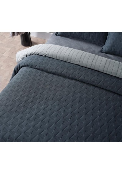 Doqu Home Çift Kişilik Yatak Örtüsü Arya Antrasit
