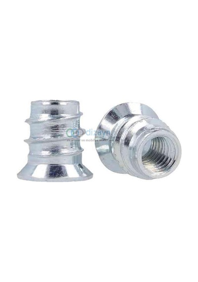 M6 12x12 Mm. Zamak Metal Dübel-30 Adet