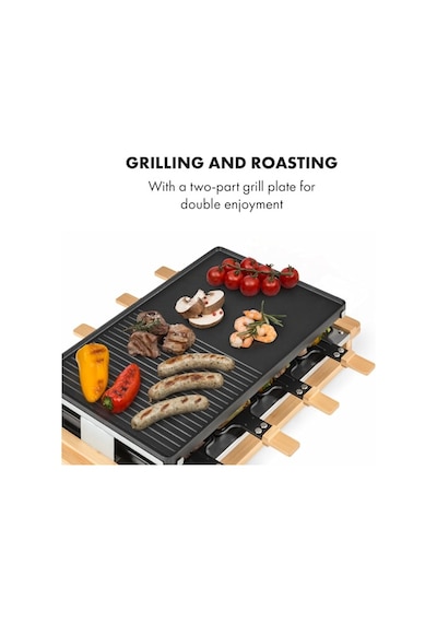 Klarstein Tournedo Raclette Grill Taş Izgara ve Barbekü