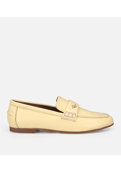 Hotiç Kadın Deri Sarı Yumuşak Dokulu Klasik Loafer