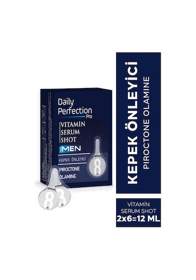 Daily Perfection Provitamin For Men Shot No:8 Kepek Önleyici Serum 2 x 6 ML