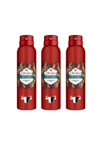 Old Spice Bearglove Erkek Sprey Deodorant 150 ML x 3