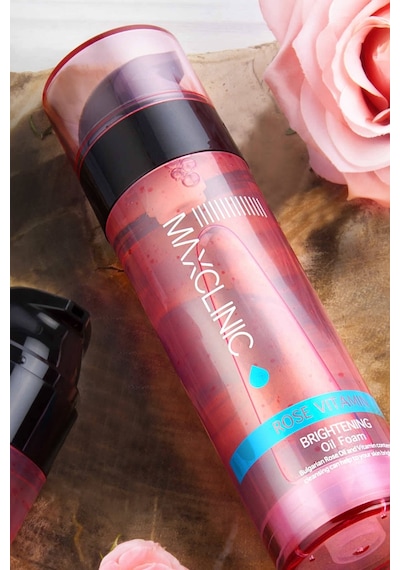 Maxclinic Gül Yağı ve Vitamin Kapsülleri İle Tek Adımda Çift Aşamalı Temizlik Rose Vitamin Oil Foam