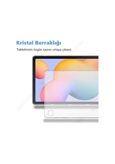 Samsung Galaxy Tab S6 Lite P610 Silikon Uyumlu Şeffaf Ultra Ince Tam Tablet Kılıfı Kılıf