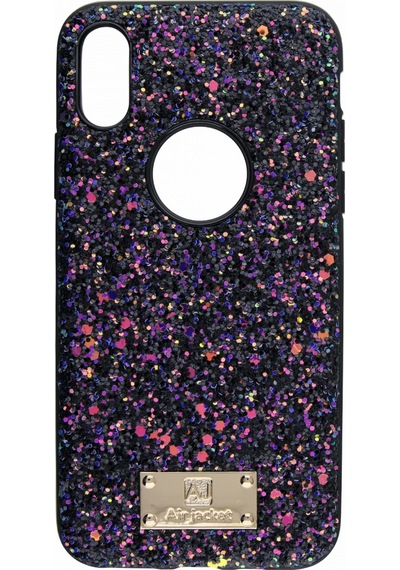 Apple Uyumlu iPhone Air Jacket Xs Simli Arka Koruma Kılıf Pembe