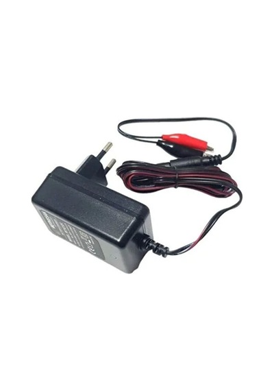 Mt-6/12c 6v-12v 1a Akü Şarj Cihazı 6 Volt Ve 12 Volt 1 Amper Kademeli Şarj Adaptörü Jaklı+krokodilli
