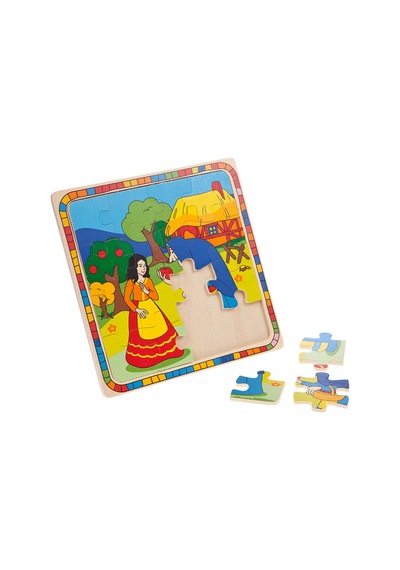 Pamuk Prenses Ahşap Yapboz Puzzle Pazıl