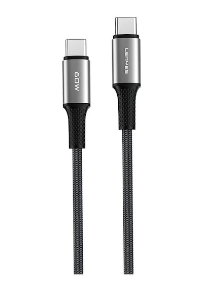 Lenyes Lc559 Type-c To Type-c Pd Örgü Tasarımlı Hızlı Şarj Özellikli Data Ve Şarj Kablosu 60w 1m