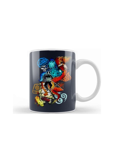Avatar The Last Airbender Avatar The 4 Element Kupa Bardak Porselen Karışık