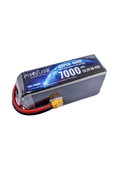 Profuse 6s 22.2v Lipo Li-po Lityum Polimer Batarya - 7000mah, 45c