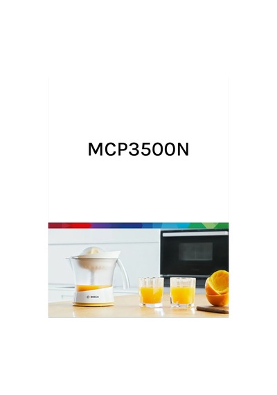 Bosch MCP3500N Elektrikli Portakal Sıkacağı 460381039