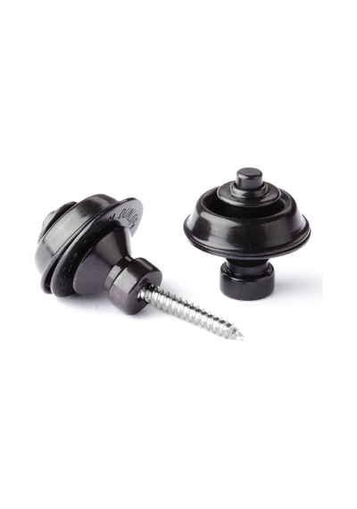 Jim Dunlop Straplock Geleneksel Set - Siyah