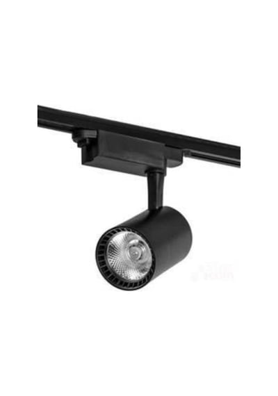 3 Adet 30w Ray Spot Vitrin Mağaza Aydınlatması 1 Metre Raylı Siyah Kasa Günışığı