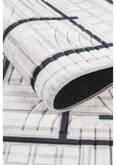 Villadia Home Textile Kaymaz Taban Modern Desen Halı Yolluk Leke Tutmaz Kolay Temizlenir Koridor Salon Yatak Mutfak Odası Vd4023lacivert Lacivert