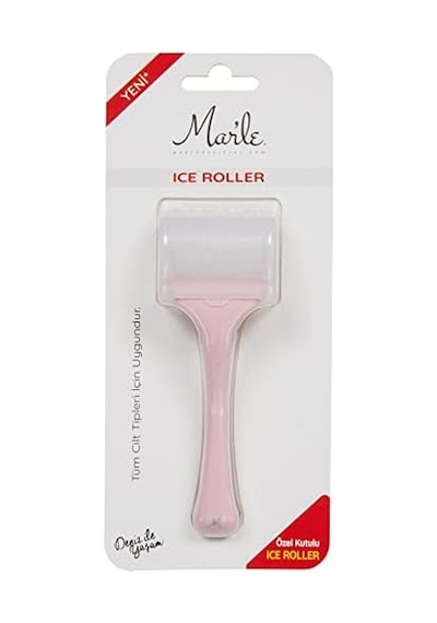 Mar'le Cilt Sıkılaştırıcı Pembe Ice Roller Yüz Masaj Aleti