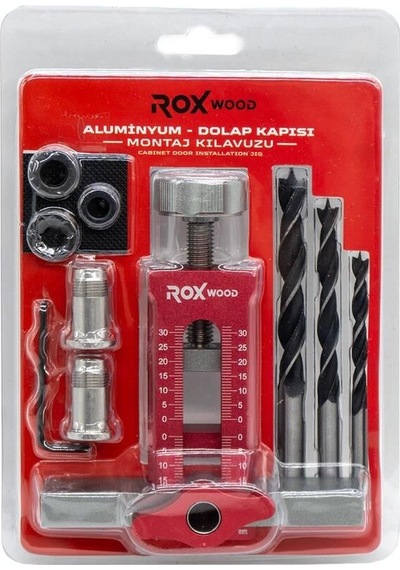 Rox Wood 0308 Dolap Kapısı Konumlandırma Ve Montaj Kılavuzu Kırmızı - Siyah