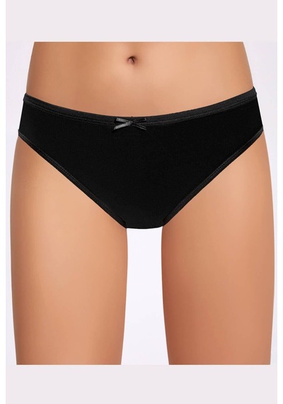 Fiyonklu Siyah Kadın Bikini Külot 5 Adet 001