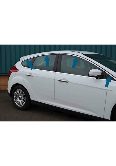 Ford Focus 3 Hb Krom Cam Çerçevesi 2012-2015 Arası