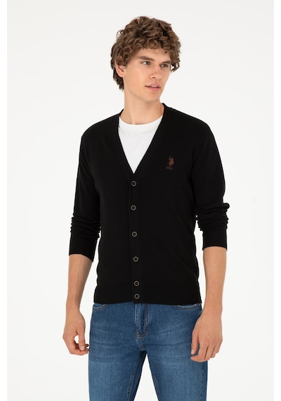 U.s. Polo Assn. Erkek Siyah Hırka Triko 50293531-vr046 Siyah