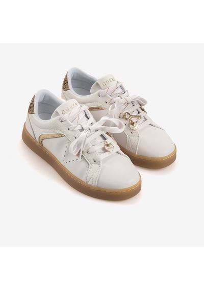 Guess Kadın Vegan Spor & Sneaker Ayakkabı Flfja2ele12 Beyaz