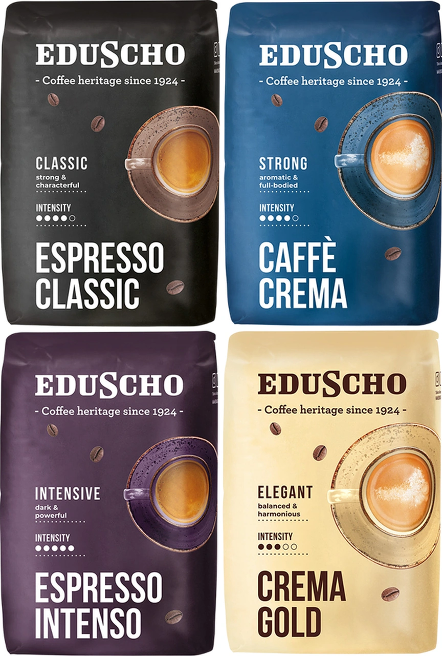 Eduscho Crema Gold Çekirdek Kahve 500 G & Espresso Classic Çekirdek Kahve 500 G & Espresso Intenso Çekirdek Kahve 500 G & Caffe Crema Strong Çekirdek Kahve 500 G Çekirdek Kahve Eduscho Crema Gold Çekirdek Kahve 500 G & Espresso Classic Çekirdek Kahve 500 G & Espresso Intenso Çekirdek Kahve 500 G & Caffe Crema Strong Çekirdek Kahve 500 G Çekirdek Kahve