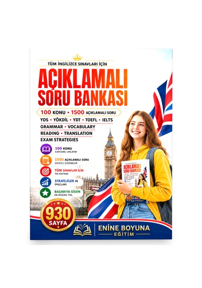 Tüm Sınavlar İçin İngilizce Açıklamalı Soru Bankası