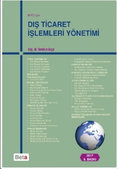 Dış Ticaret İşlemleri Yönetimi M.y.o. İçin Ferudun Kaya Beta