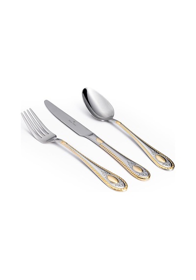 Maxx Doria Paris G Decorated 6 Kişilik 42 Parça Çatal Kaşık Bıçak Takımı Pa1063 Gold