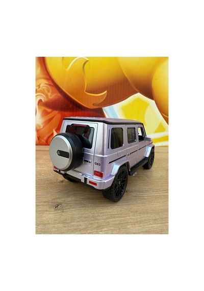 Mercedes G63 Oyuncak Araba - Işıklı Ve Sesli G Serisi Mercedes Oyuncak Füme Plastik Gümüş