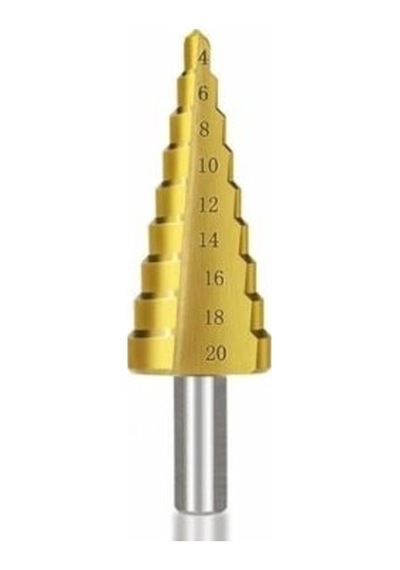 3 Lü Set Matkap Ucu Kademeli Sac Delme Aparatı Hss Titanyum Kaplama Go-53-vice 03240