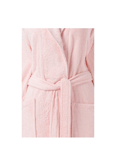 Camellia Bornoz Takımı Aile Seti 5 Parça Gri-pembe Gri - Pembe
