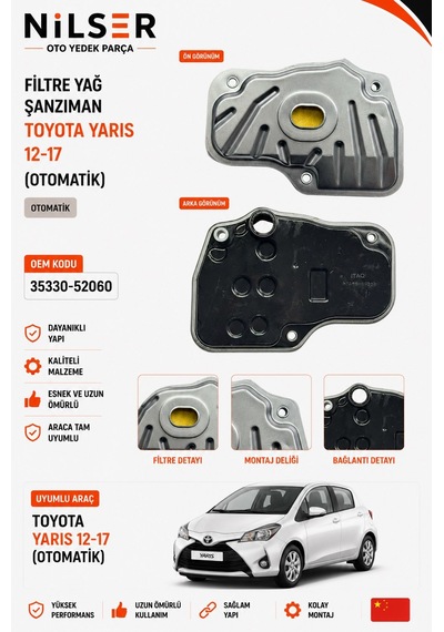 Toyota Yaris Şanzıman Yağ Filtre 2012-2017 Otomatik