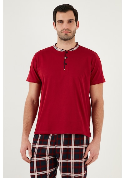 Buratti Erkek Pijama Takımı 60961007 Bordo