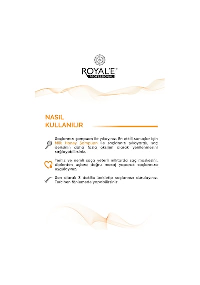 Royale Professional Milk Honey Besleyici ve Yenileyici Saç Maskesi 500 ML
