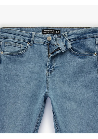 Koton Normal Bel Pamuklu Skinny Fit Jean Pantolon - Michael Jean Açık İndigo 6sam40052nd Açık İndigo Koton Normal Bel Pamuklu Skinny Fit Jean Pantolon - Michael Jean Açık İndigo 6sam40052nd Açık İndigo
