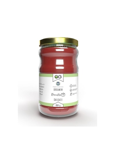 OG natural Organik Tuzsuz Domates Salçası 650 Gr Domates