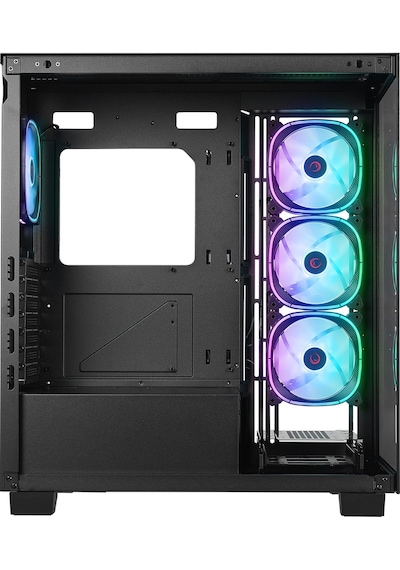 Rampage Hydra V1 Black Type-C Argb Fan + Hub E-ATX Exclusive Gaming Kasa