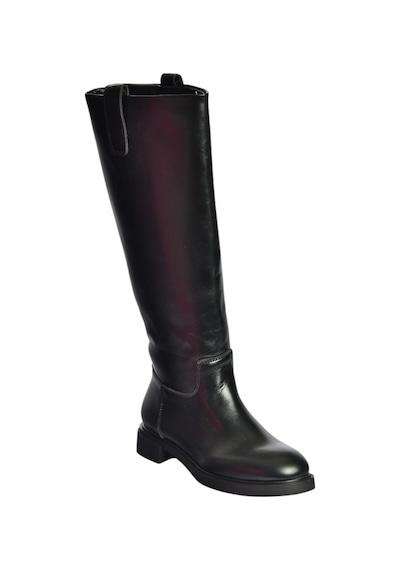 Fox Shoes V973540209 Siyah Alçak Topuklu Klasik Binici Çizme Siyah