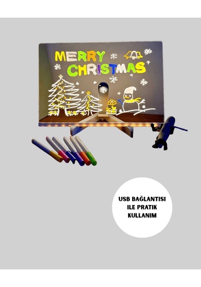 Led Akrilik Çizim Tahtası Usb Bağlantılı Xuczışıklıyazıtahtası-5