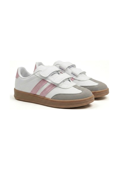 N Moda Cool Kids Retro Tarz Cırtlı Çocuk Spor Ayakkabı Konforlu Ve Şık Günlük Sneaker Beyaz - Pembe
