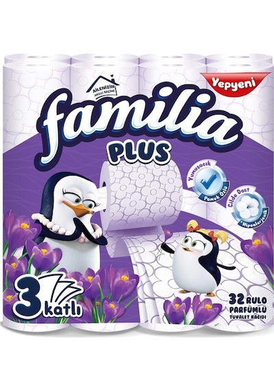 Plus Tuvalet Kağıdı 3 Katlı 128 Li Paket Sihirli Çiçekler 4pk 32
